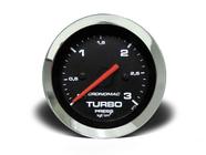 Manômetro turbo 52mm mecânico 3kg croma preto (155303cp) cronomac