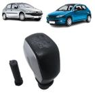 Manopla Bola Alavanca de Câmbio Peugeot 206 1999-2010 Cinza - Felux