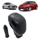 Manopla Bola Alavanca de Câmbio Peugeot 207 2008-2014 Preta - Felux