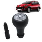 Manopla Bola Alavanca de Câmbio Peugeot 207 SW 08-12 Cromada - Felux