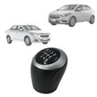 Manopla Bola Câmbio Onix Spin Cobalt Joy Prisma Com Aro Grafite 6M Encaixe Pressão