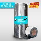 Manta Asfáltica Autoadesiva Aluminizada Vucan 20cm X 10m