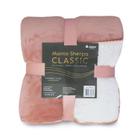 Manta Casal Microfibra Flannel Sherpa 2,20m X 1,80m Classic - APPEL