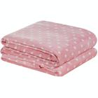 Manta Casal Padrão Petit Poa Flannel Microfibra 1 Peça - Rosa