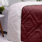 Manta Coberdrom Sherpa Queen Size 200 Fios Vinho Marsala