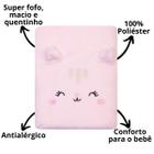 Manta cobertor bebe microfibra bichuus infantil estampada 110x85cm