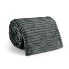 Manta Cobertor Canelada Casal Soft Riscada Aveludada 2,20x1,80m Fofinha - Iv Enxovais