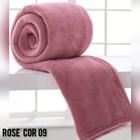 Manta Cobertor Casal MIcrofibra Lisa 1.80 x 2.00 Rose