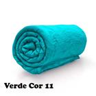Manta Cobertor Casal MIcrofibra Lisa 1.80 x 2.00 Verde