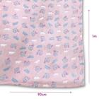 Manta Cobertor de Bebe Estampada 98 x 78 cm Menina e Menino Cobertinha de Berço