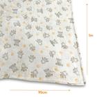 Manta Cobertor de Bebe Estampada 98 x 78 cm Menina e Menino Cobertinha de Berço