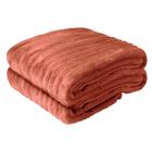Manta Cobertor Edredom Canelada Aveludado Solteiro 150x230