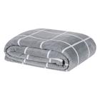 Manta Cobertor Flannel Austin Grid Casal 2,20m x 1,80m