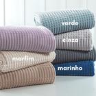 Manta Cobertor Fleece Microfibra Textura 3D Queen 2,20 X 2,40 M Andreza