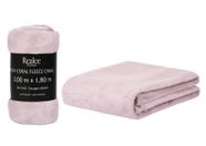 Manta Cobertor Micro Casal 200x180 Soft Não Alérgica Rosa
