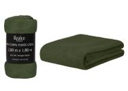 Manta Cobertor Micro Casal 200x180 Soft Não Alérgica Verde
