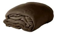 Manta Cobertor Soft Solteiro Plush Anti Alérgico - Marrom