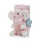Manta Cobertor Soneca Bebê Soft Elefante Rosa Bicho Pelúcia