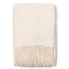 Manta Decorativa Grande Chenille Creme