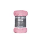 Manta Fleece Casal Microfibra Lisa 200G Rosê Sultan