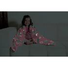 Manta Fleece Dupla Face Solteiro Kids Glow 1,25m x 1,50m - Lepper