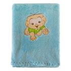 Manta Infantil Cobertor Soft Microfibra Bordada Bebê Turma Da Mônica Baby Azul