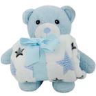 Manta Infantil com Pelucia DM TOYS URSO DMB6742