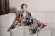 Manta infantil em fleece Spider Man cinza macia e quentinha 1,25 x 1,50m Lepper