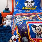 Manta Infantil Solteiro Flannel Mickey Astronauta Disney