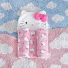 Manta para Bebês com Capuz Hello Kitty Pink 0,90 x 0,75 Microfibra BENE CASA