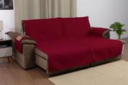 Manta para sofá retrátil de dois assentos 2,20m com porta objetos lateral e porta-copos