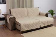 Manta para sofá retrátil de dois assentos 2,40m com porta objetos lateral e porta-copos