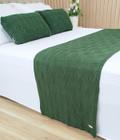 Manta Peseira Tricot Cama King 260x60cm +2 Capa de Almofada N1 - USUFRUTO