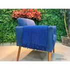 Manta Pop Cobertor Grande 2,20 X 1,50m Sofa Cama Grande 100 Algodão Cores Variadas