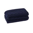 Manta Sofa Cama King Tricot Viena Marinho - Five Star Malhas