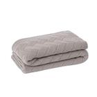 Manta Sofa Sala Cama Casal Tricot London Cinza