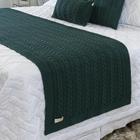 Manta Sofa Sala Cama King Tricot Berlim Musgo