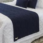 Manta Sofa Sala Cama Queen Tricot Pequim Marinho - Five Star Malhas