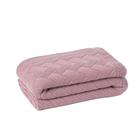 Manta Sofa Sala Cama Solteiro Tricot London Rose