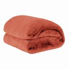 Manta Soft Cobertor Casal Microfibra 2,20x1,80 Terracota