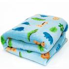 Manta Soft Confort Baby 90cm X 110cm Safari Azul Hazime