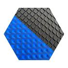 Manta Térmica Piscina 6x6 500 Micras + Proteção Uv BLACK/BLUE