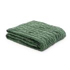 Manta Tricô Cobertor Sofá Cama Decoração 127x152 cm Verde