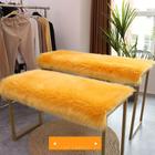 Manta Xale de Pelúcia Pelo Alto Amarelo Para Sofá/Cadeira Decoração Youtubers 1,00x80cm