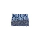 Manta Xale Rustic Jacquard 1 pç Azul Corr - Lilly Home Enxovais