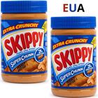 Manteiga de Amendoim Pasta de Amendoim Crocante Skippy Importada EUA KIT 2 Unidades