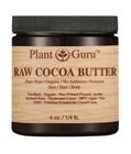 Manteiga de cacau Plant Guru Raw 100% pura 120 ml de pele e cabelo