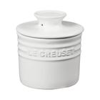 Manteigueira Francesa de Cerâmica Branco Le Creuset