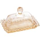 Manteigueira Pearl de Cristal Âmbar 11cm 28232 Wolff