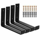 Mão Francesa Suporte Cantoneira Invertido Prateleira Com Bucha e Parafusos